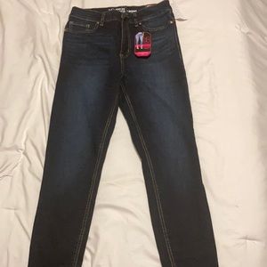 High rise sculpting skinny jeans
